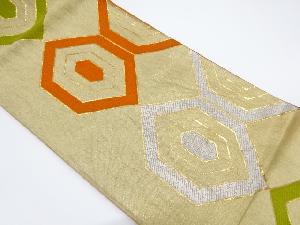 アンティーク 亀甲模様織り出し袋帯(材料)